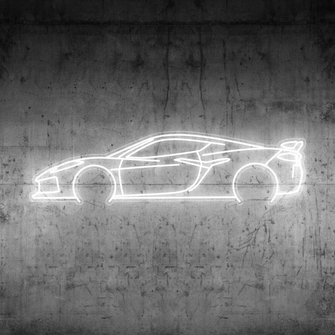 Corvette C8 Z06 Neon Silhouette