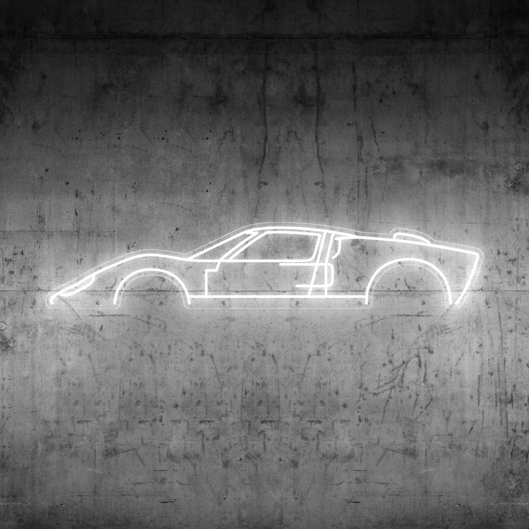 GT-40 Neon Silhouette