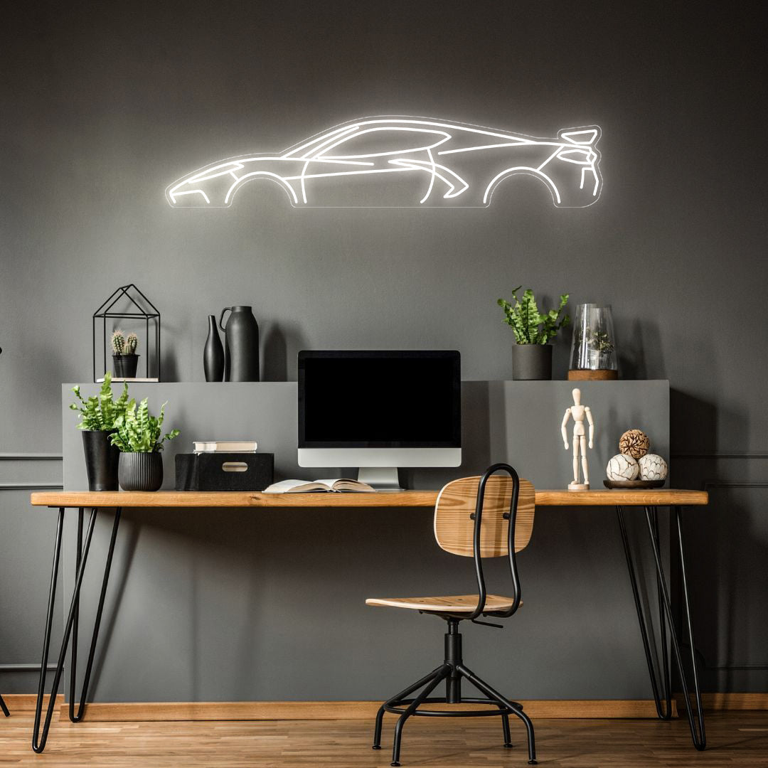 C8 Neon Silhouette