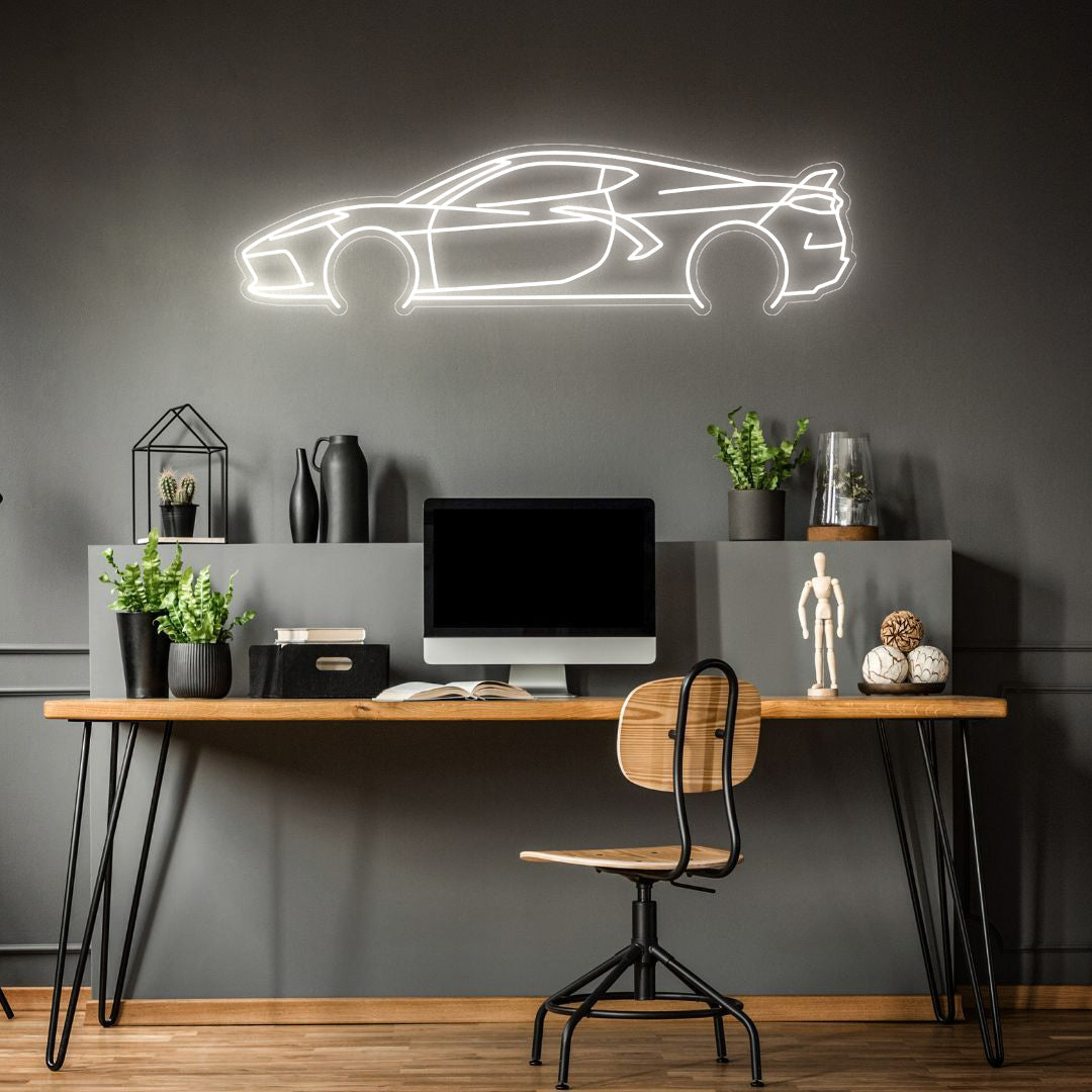 C8 Neon Silhouette