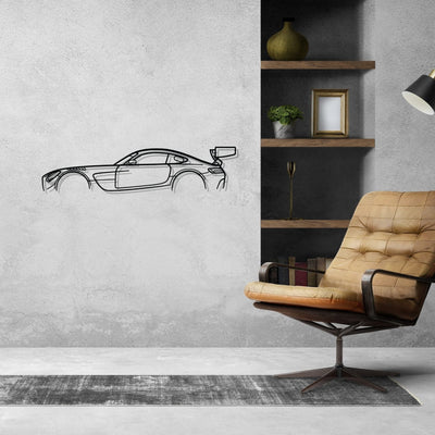 Mercedes AMG GT3 Classic Silhouette Metal Wall Art
