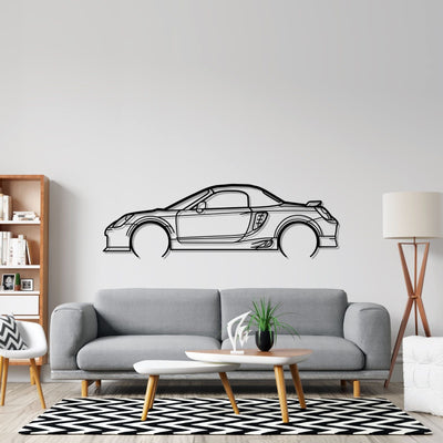 MR2 2005 Detailed Silhouette Metal Wall Art