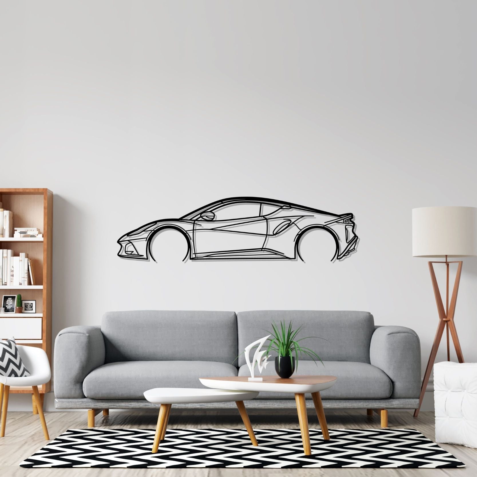 Emira Detailed Silhouette Metal Wall Art – PetrolVibes