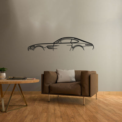 AMG GT 2018 Classic Silhouette Metal Wall Art