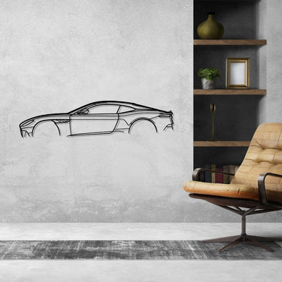 Aston DBS Superleggera Classic Silhouette Metal Wall Art