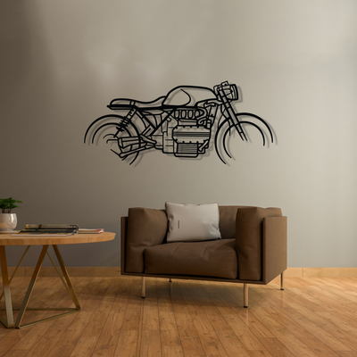 K1100 Cafe Racer Metal Silhouette Wall Art