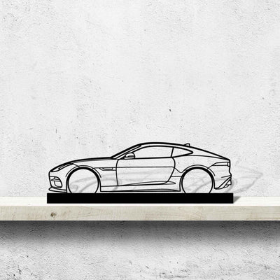 F-Type R Silhouette Metal Art Stand