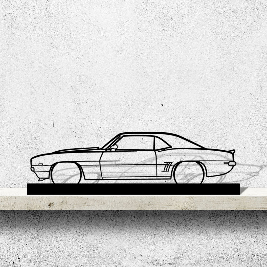 Camaro 1969 Z28 Silhouette Metal Art Stand – PetrolVibes
