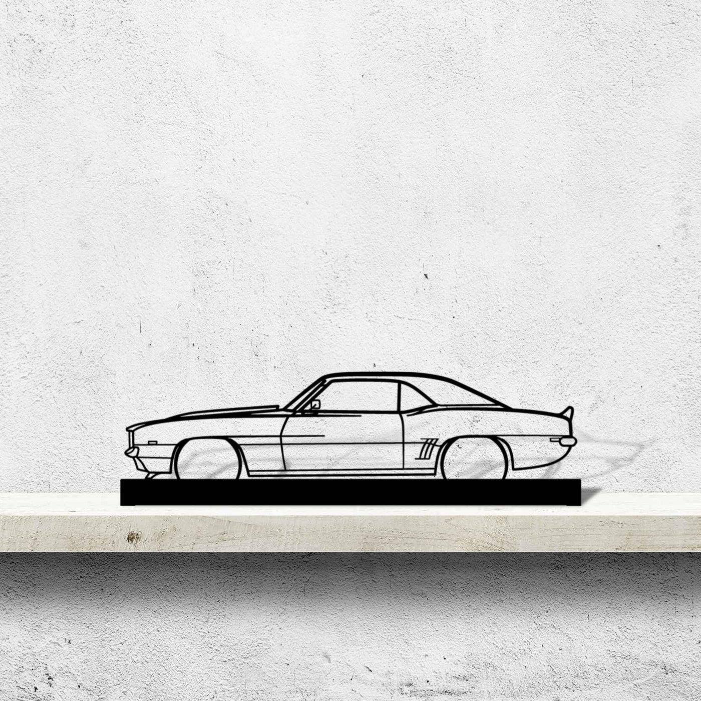 Camaro 1967 Silhouette Metal Art Stand