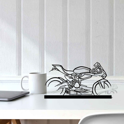 899 Panigale Silhouette Metal Art Stand