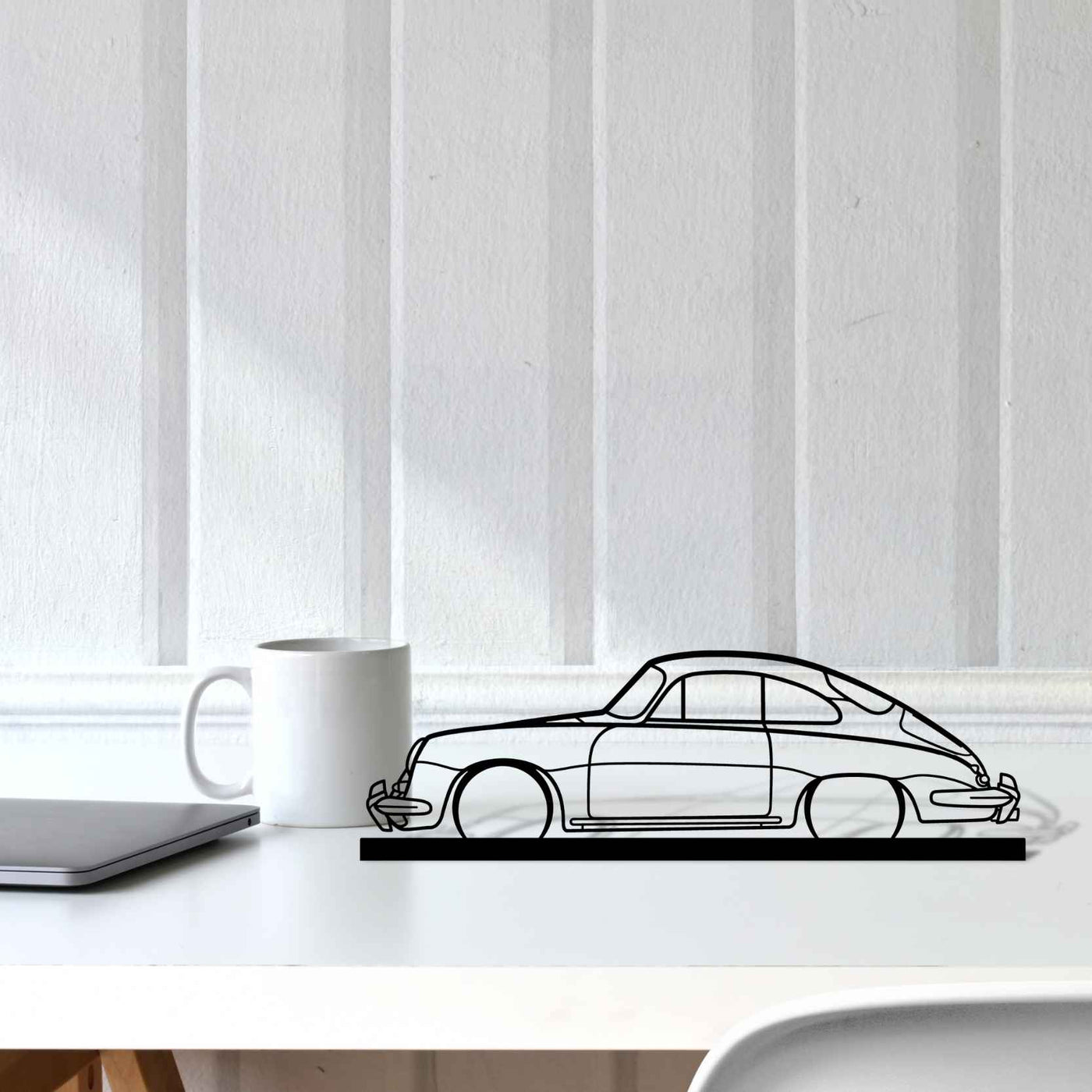 356 Coupe Silhouette Metal Art Stand