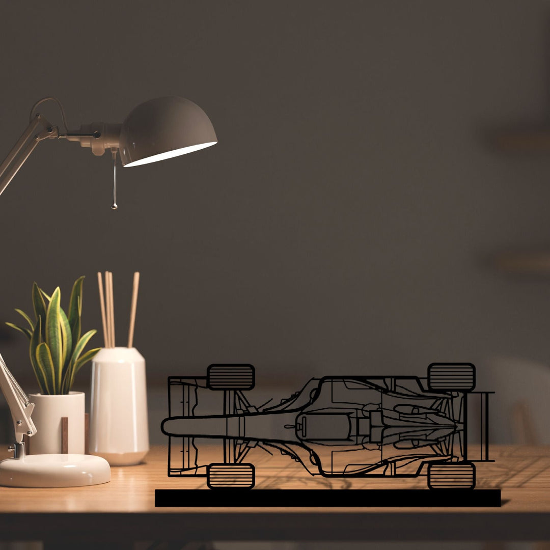 F1 2004 Top View Silhouette Metal Art Stand – PetrolVibes