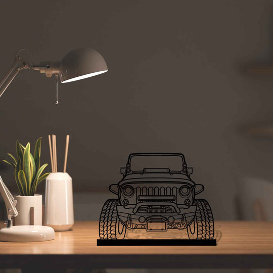 Wrangler Offroad Front Silhouette Metal Art Stand – PetrolVibes
