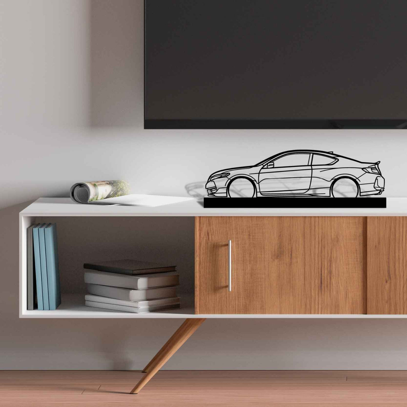 Accord Coupe Silhouette Metal Art Stand