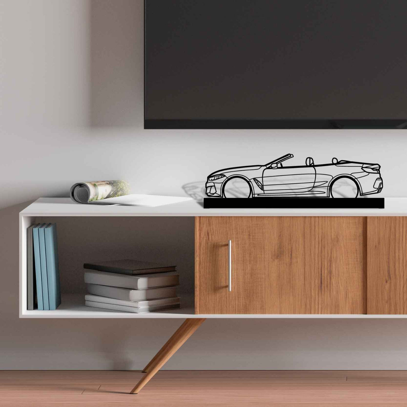 M850i Convertible Silhouette Metal Art Stand