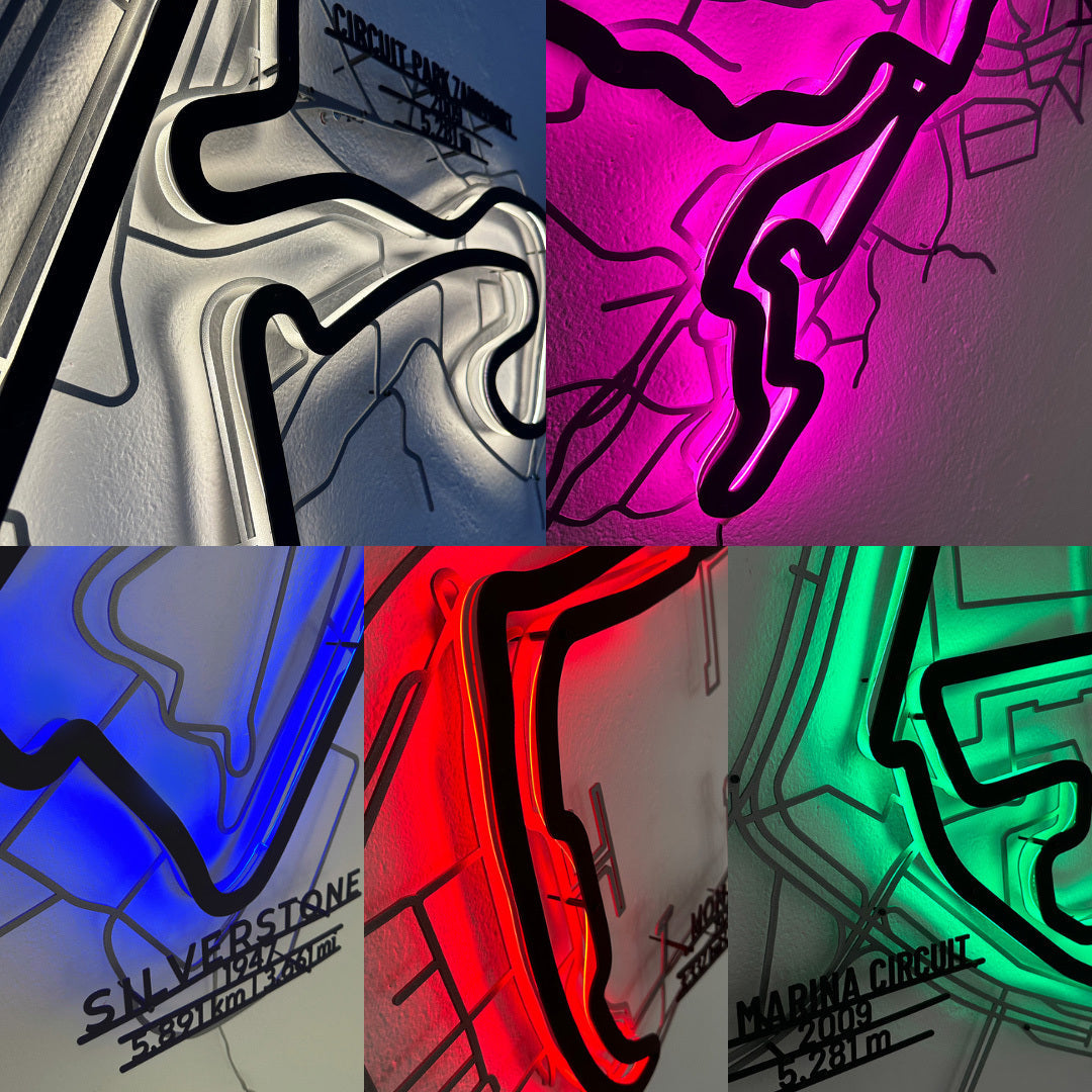 Circuit de Monaco Metal Wall Art